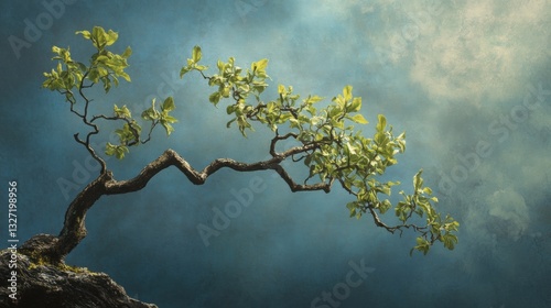 tree in the mist