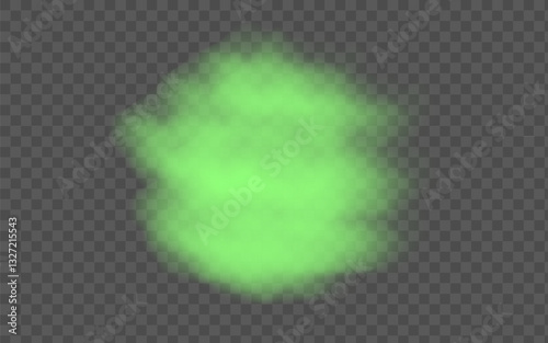 Realistic green, fog round
Vector realistic fog on transparent background