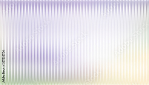 Vector ribbed glass texture background. Purple cream green grey ribbed glass. Mesh gradient. acrylic ribbed bath surface. Ribbed glass background semitransparent overlay. Bath wall window
