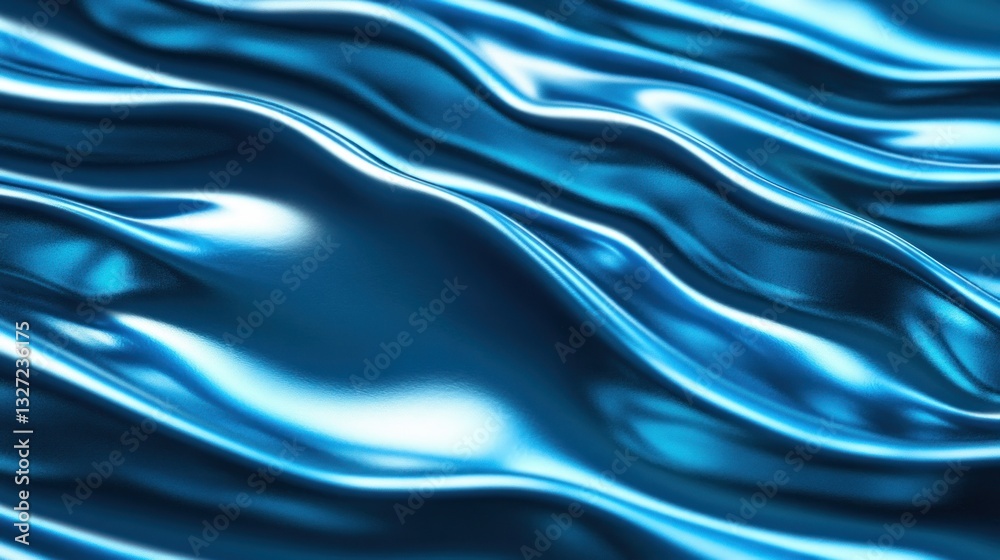 Obraz premium Abstract Blue Draped Fabric Texture