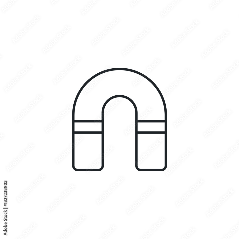 Magnet icon symbol vector illustration isolated on white background