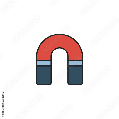 Magnet icon symbol vector illustration isolated on white background