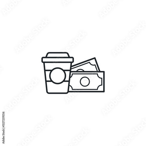 Paid Advertising icon symbol vector illustration isolated on white background