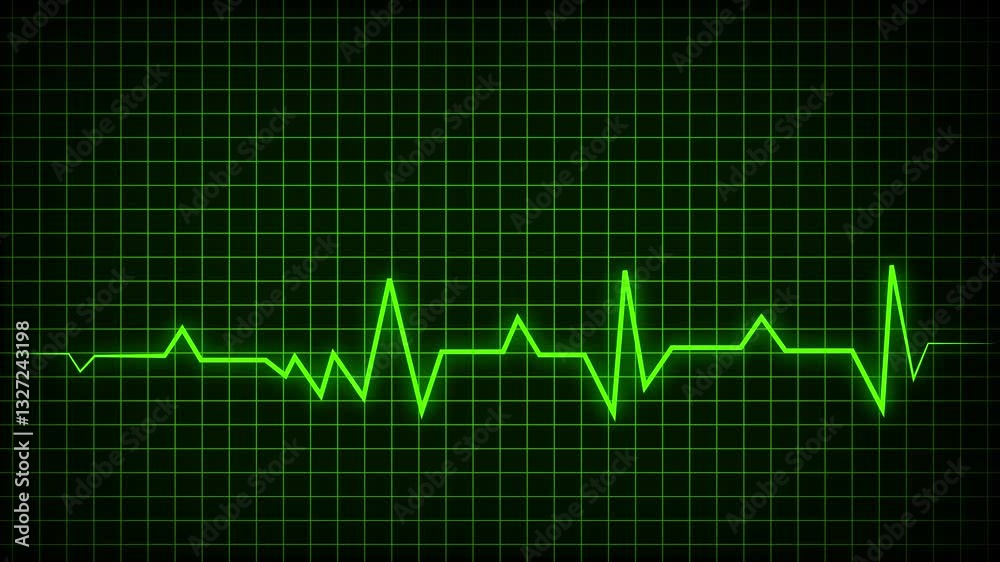 Heartbeat signal icon animation on red green and pink .. Heartbeat signal icon animation on red green and pink ..