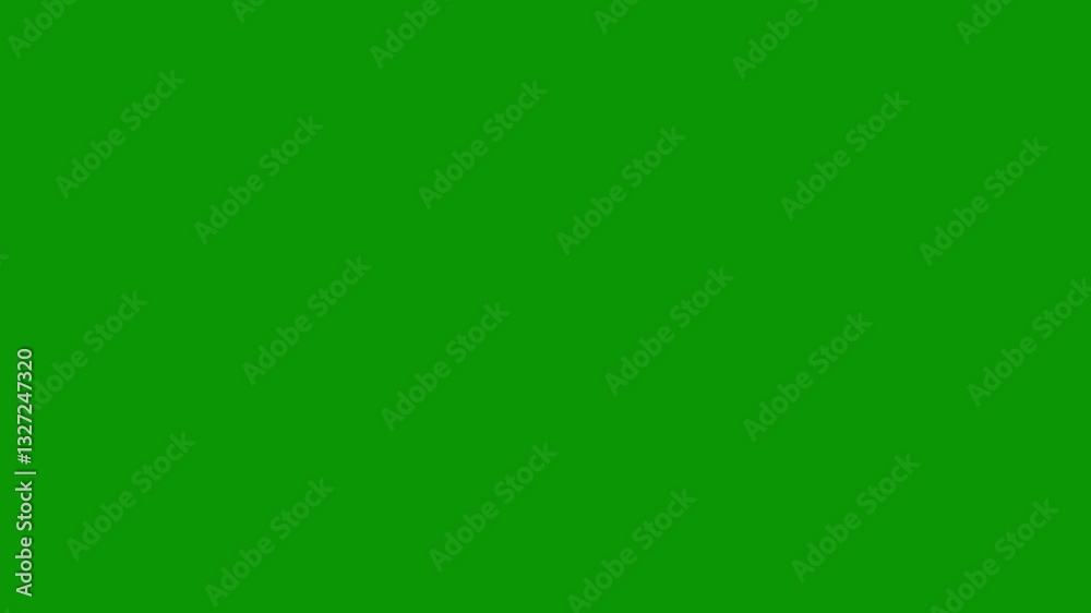 A bullet impact effect on a green screen with chromakey, ideal for VFX and animation projects. Easily isolated for realistic bullet effects with a transparent background.