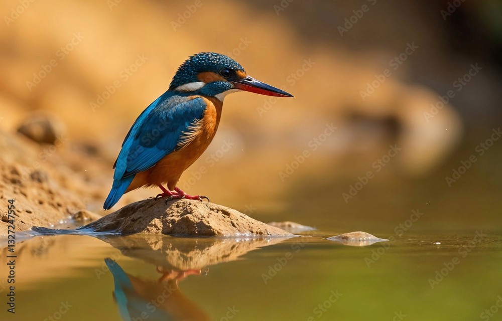 Fototapeta premium kingfisher on the branch