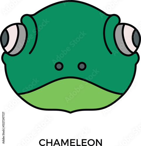 chameleon icon Flat symbol