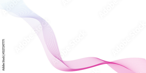 Futuristic technology and sound wave pattern of digital and communication technology, monochrome thin lines, abstract interlacing lines and points digital connection of digital and modern technology.