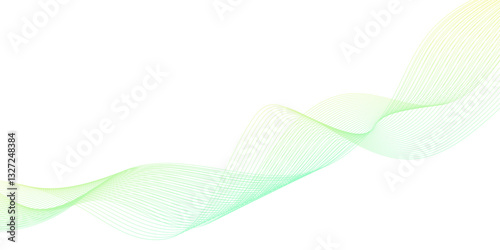 Futuristic technology and sound wave pattern of digital and communication technology, monochrome thin lines, abstract interlacing lines and points digital connection of digital and modern technology.