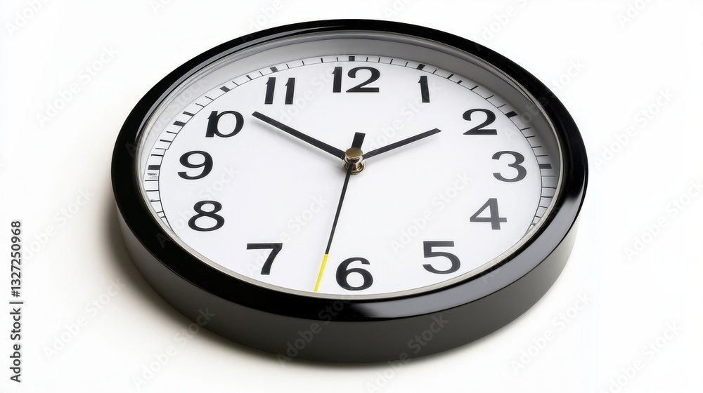 It's noon. The clock shows the time as 12 o'clock. It's noon. The clock shows the time as 12 o'clock.