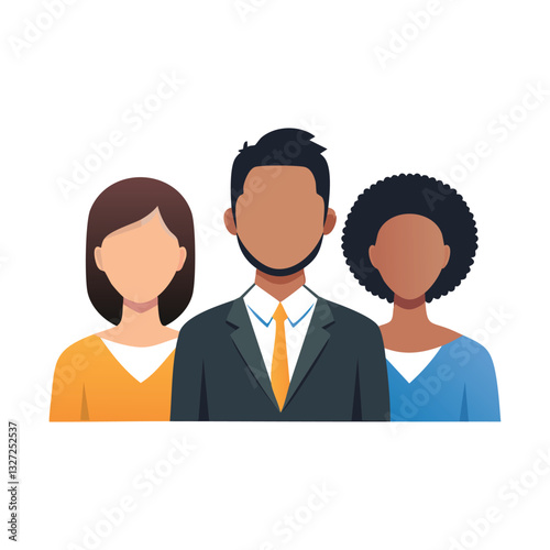people avatars community group set vector illustration design