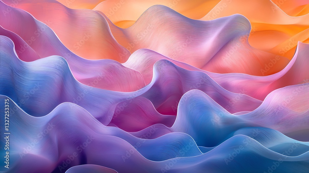 Obraz premium Abstract Flowing Forms Background Texture