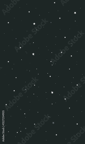 Vector Stars and Black Night Background. Eid Greetings concept