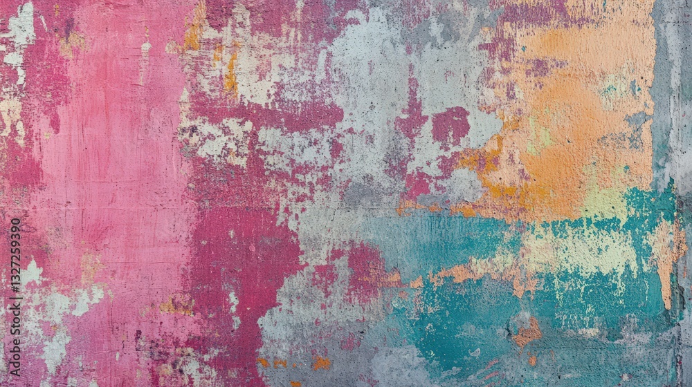 Abstract Textured Wall Paint Peeling Flaking Abstract Textured Wall Paint Peeling Flaking