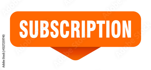 subscription sticker. subscription sign on transparent background