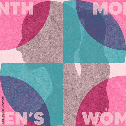 women's month seamless pattern