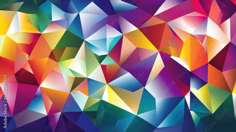 Vibrant Polygonal Abstract Background Vibrant Polygonal Abstract Background