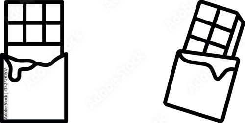 "Chocolate Icon – Rich and Delicious Sweet Treat Symbol in Vector Style"