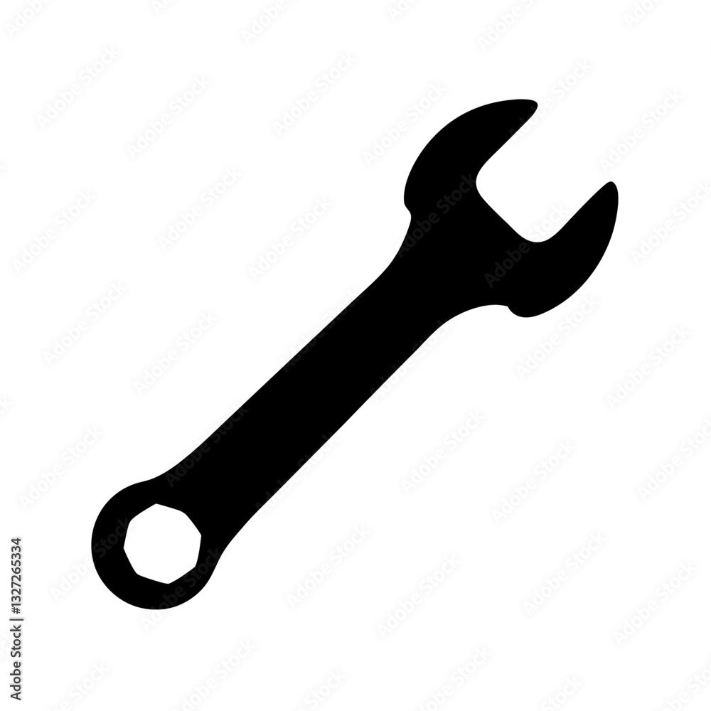 wrench silhouette icon on transparent background
wrench silhouette icon on transparent background