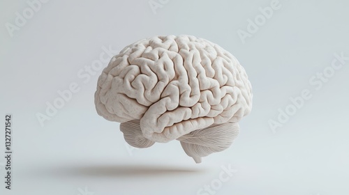 3D Minimalist Human Brain Model with Soft Shadow
