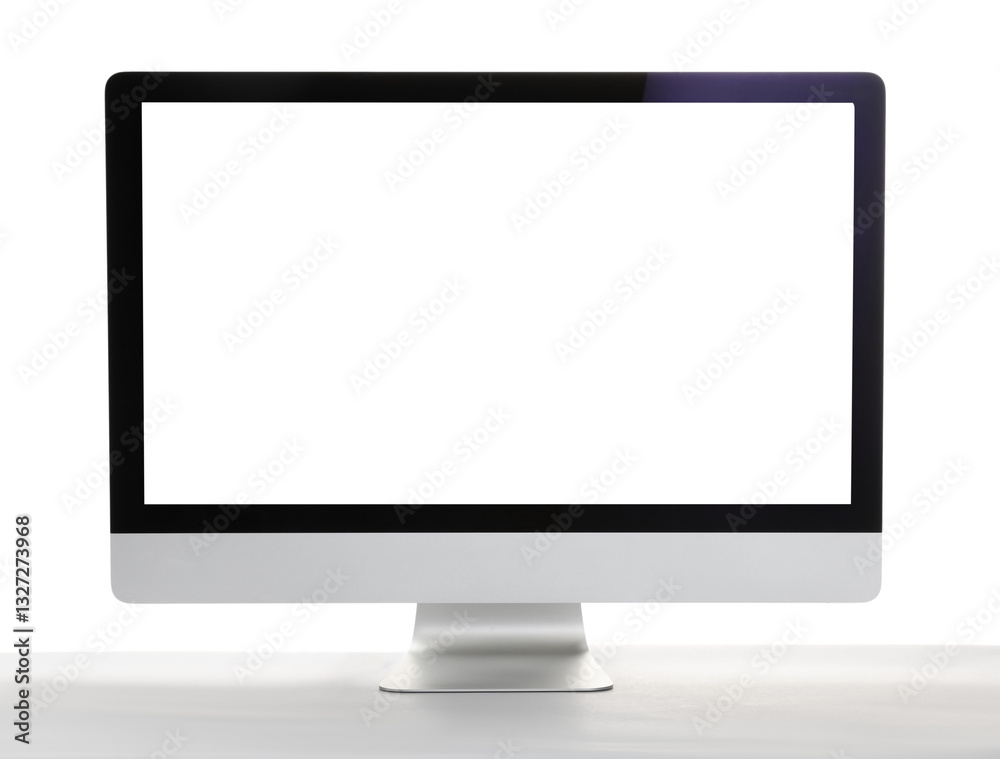 Computer monitor isolated on white. Modern technology Computer monitor isolated on white. Modern technology