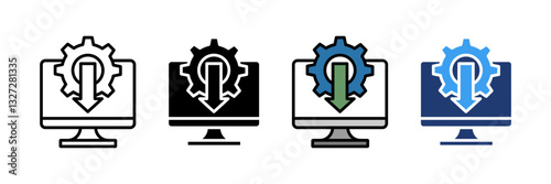 Legacy Systems  Icon Set Multiple Style Collection