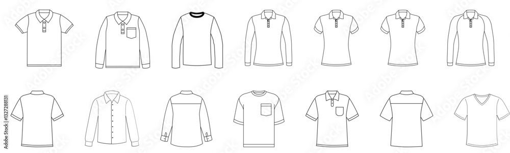 Naklejka premium tshirt mockup Set.