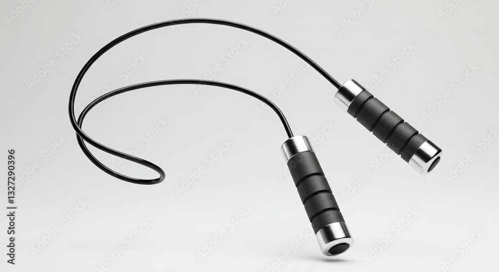 Jump Rope with Black Handles for Fitness and Exercise Equipment Jump Rope with Black Handles for Fitness and Exercise Equipment