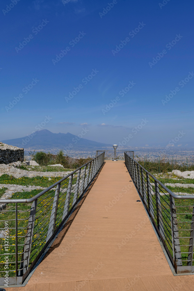 Landscape view of the province of Naples in Italy. Landscape view of the province of Naples in Italy.