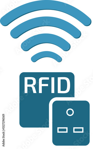 Vector Design RFID Icon Style
