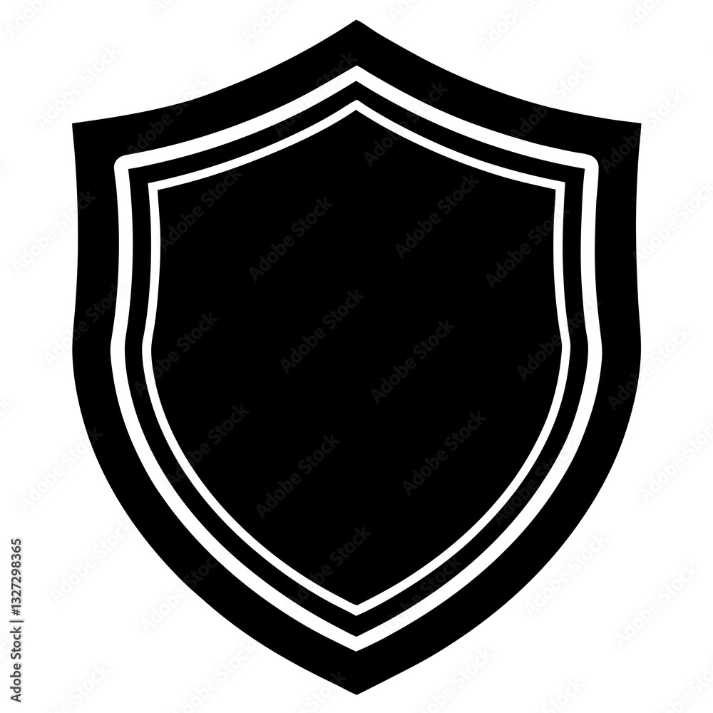 Vector Shield Base Silhouette for Graphic Design Vector Shield Base Silhouette for Graphic Design