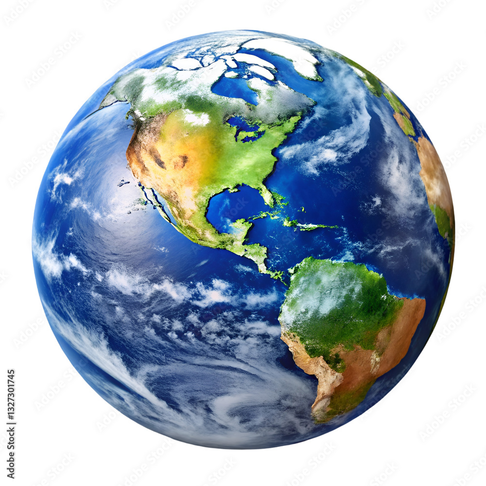 Fototapeta premium Earth isolated on transparent background