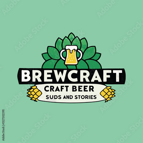 Craft Beer Brewery Logo – Vintage Handcrafted Branding