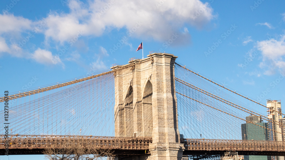 Naklejka premium brooklyn bridge new york