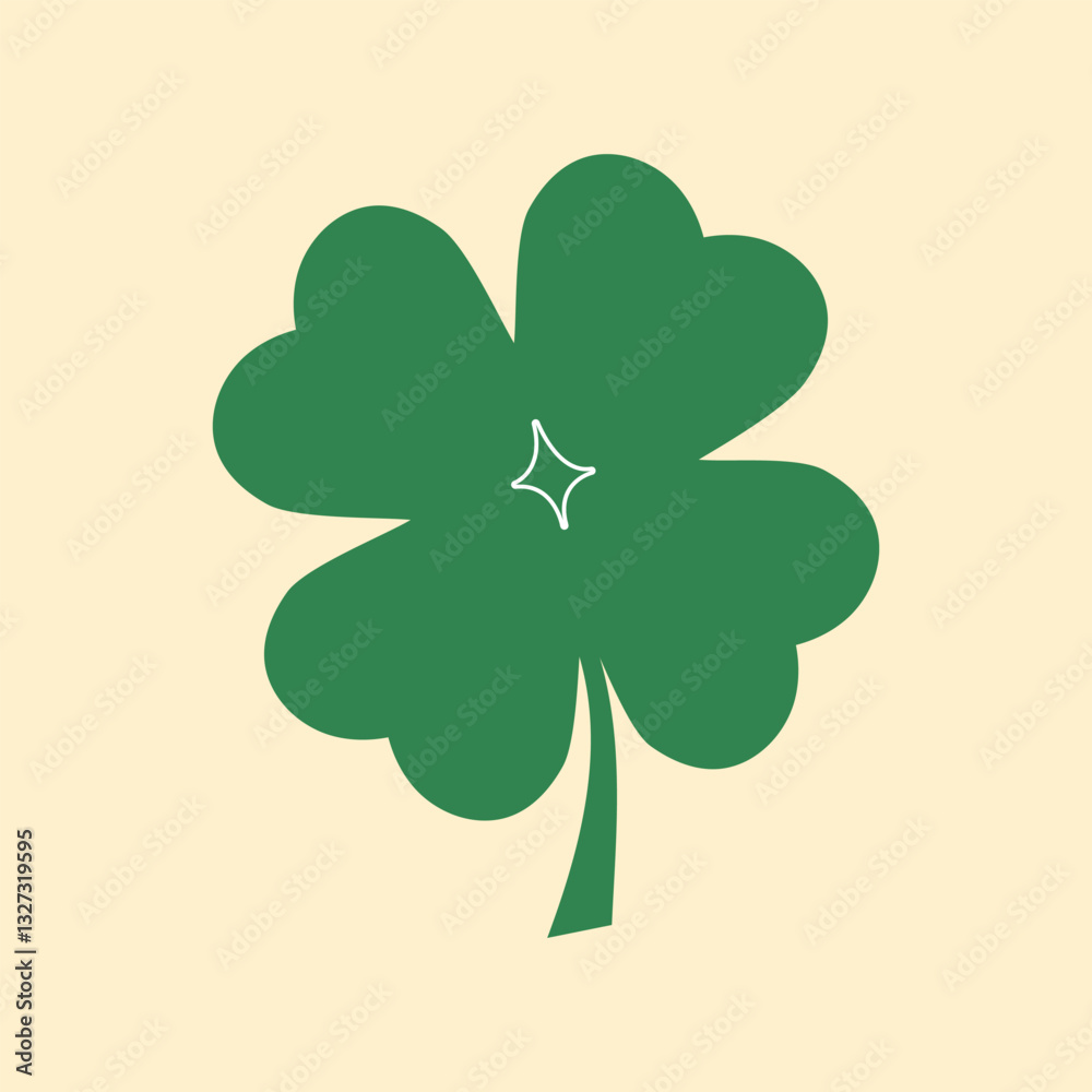 St. Patrick's Day leaf element vector. Vector Illustration Clipart object design element for celebrate the St. Patrick's Day St. Patrick's Day leaf element vector. Vector Illustration Clipart object design element for celebrate the St. Patrick's Day