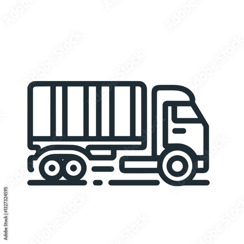 Refrigerated truck for transporting goods in logistics services