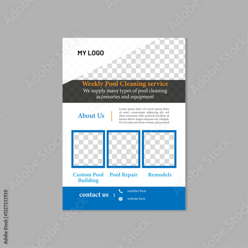 corporate business flyer design template