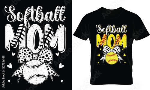 Softball Mom, Softball Mama T-shirt Design