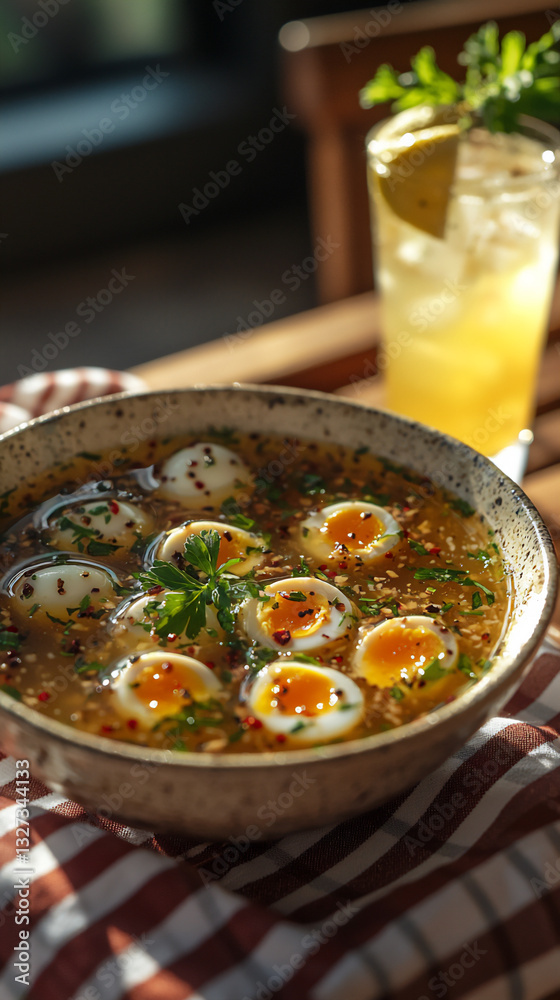 picnic with quail egg soup picnic with quail egg soup