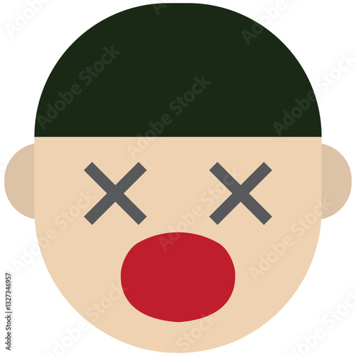Suprise Cartoon Character With Beanie Hat