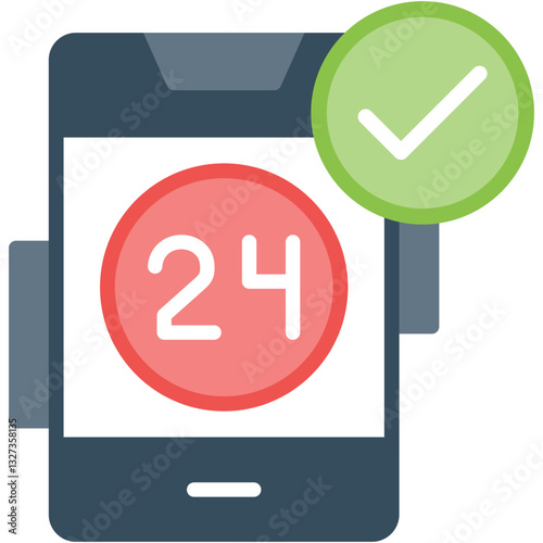 24 Hours Service Icon
