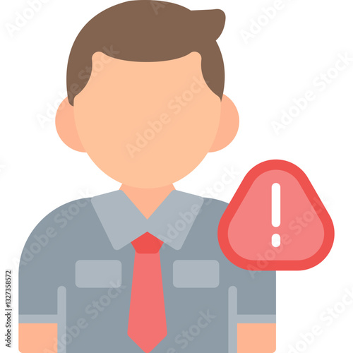 Man Warning Icon