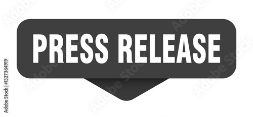 press release sticker. press release sign on transparent background