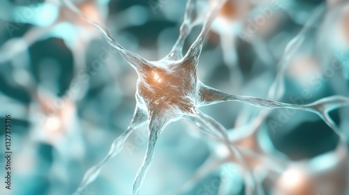 An artistic representation of a neuronal mesh, showcasing the interconnected nature of neurons, representing the complexity of thoughts, emotions, and human consciousness.