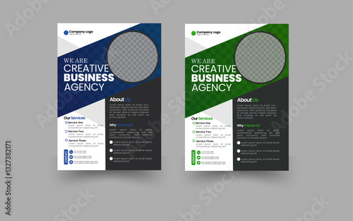  a bundle of 2 templates of a4 flyer, creative corporate business agency marketing flyer, modern business flyer template, creative modern business flyer design,
Creative Corporate & Business 