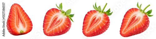 Set of Half Strawberry
