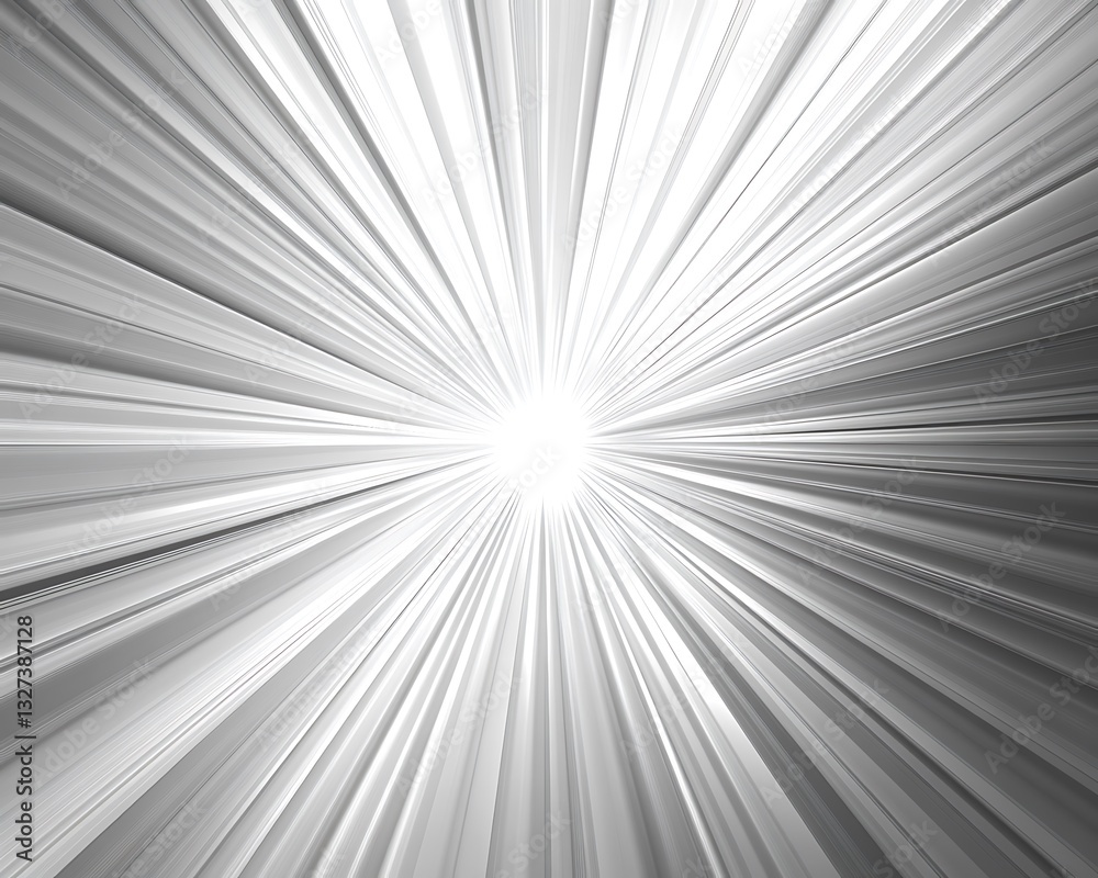 A radiant starburst effect with light beams shooting outward, perfectly centered on a white background A radiant starburst effect with light beams shooting outward, perfectly centered on a white background