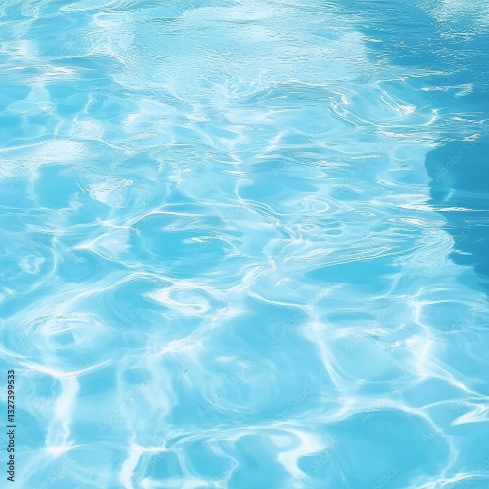 Sparkling blue swimming pool water surface reflecting sunlight Sparkling blue swimming pool water surface reflecting sunlight