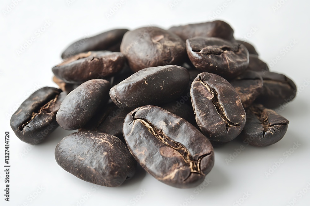 Tight frame of dark brown coffee beans amassed in a pile some overlapping some alone bold earthy tones stand out on a light gray neutral base
Tight frame of dark brown coffee beans amassed in a pile some overlapping some alone bold earthy tones stand out on a light gray neutral base
