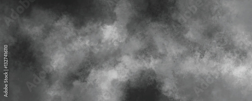 The Fluid and Floating Beauty of an Abstract and Monochrome Cloudy Background

